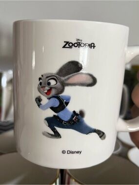 Disney Zootopia Judy Hopps White Blue Gray Ceramic Mug